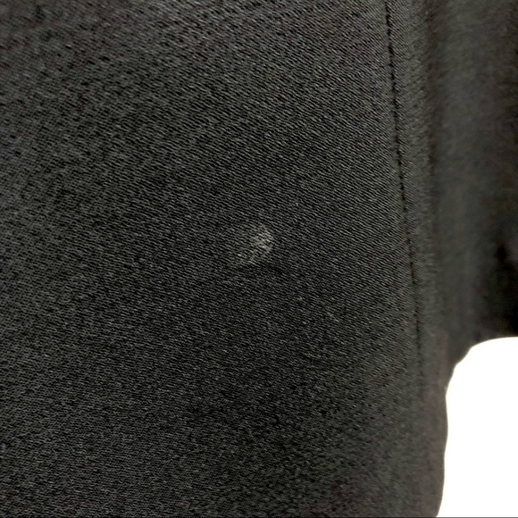 VINTAGE 60s Asymmetrical Button Fur Collar Black Wool Coat ROTHSCHILD’S Size M/L - Picture 7 of 9